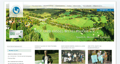 Desktop Screenshot of golfclub-kassel.de