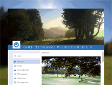 Tablet Screenshot of golfclub-kassel.de